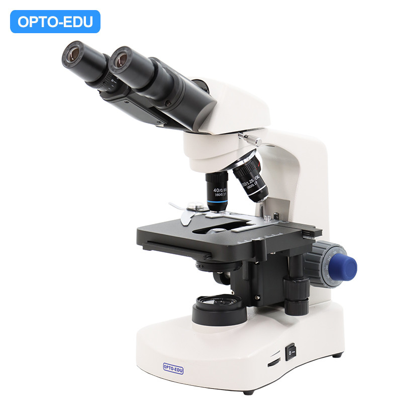 OPTO EDU A12.1005 Achromatic LED Trinocular Biological Laboratory Microscope