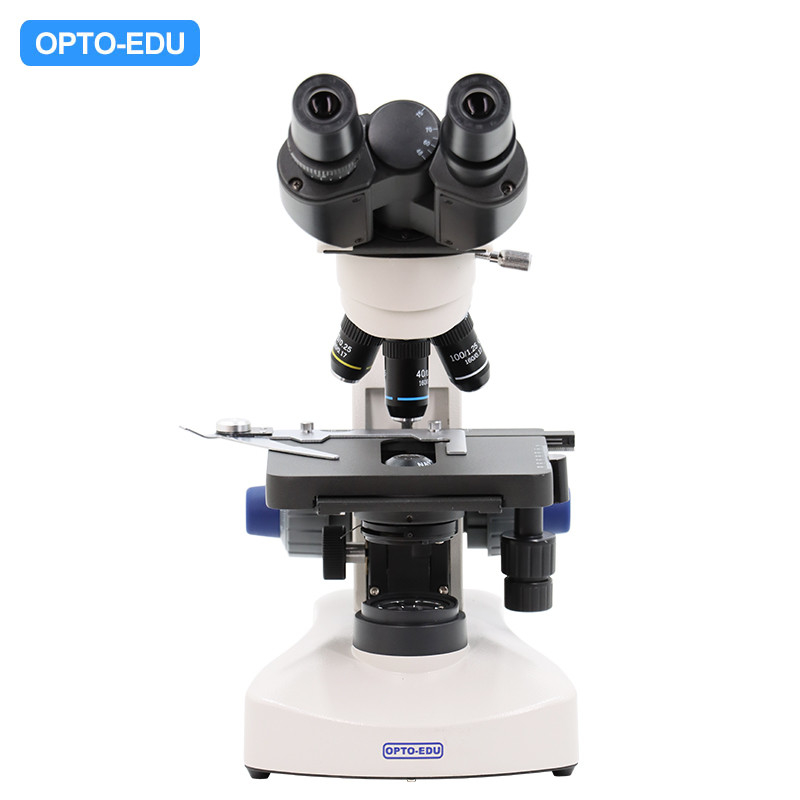 OPTO EDU A12.1005 Achromatic LED Trinocular Biological Laboratory Microscope