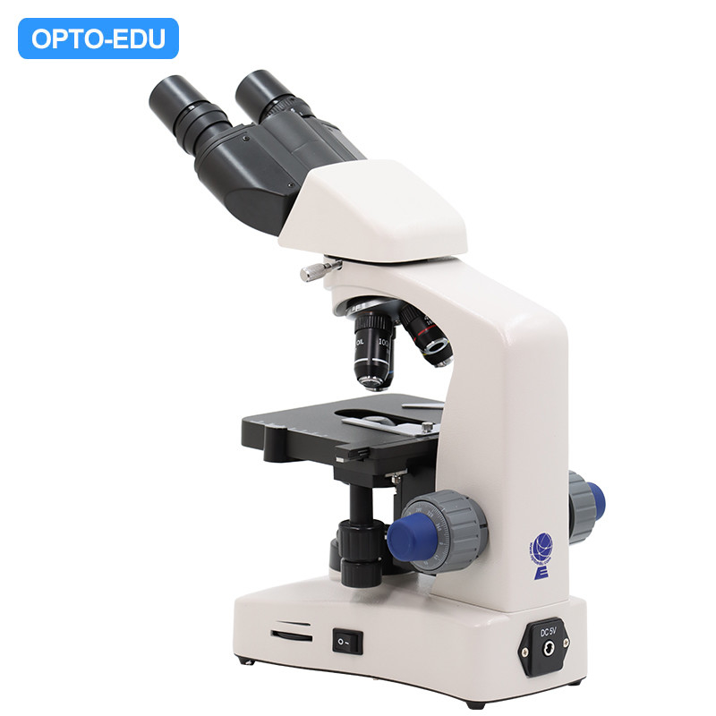 OPTO EDU A12.1005 Achromatic LED Trinocular Biological Laboratory Microscope