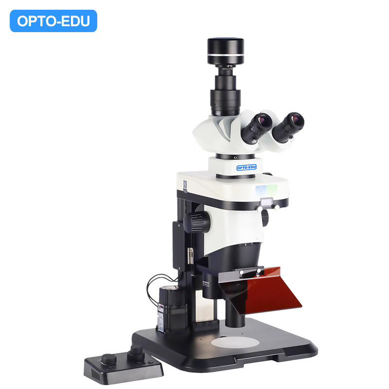 OPTO-EDU A26.4820 Motorized Fluorescent Zoom Stereo Microscope 0.63~6.3x 1/10