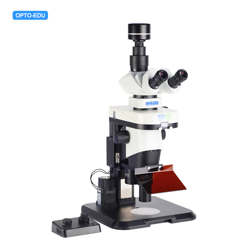 OPTO-EDU A26.4820 Motorized Fluorescent Zoom Stereo Microscope 0.63~6.3x 1/10